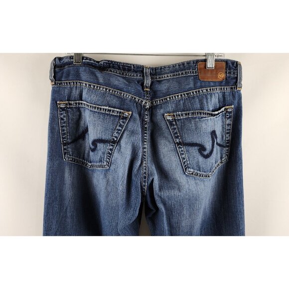 Adriano Goldschmied AG Jeans Mens 34x34 Blue The Protege Straight Leg USA - Picture 8 of 11